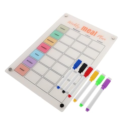 CAXUSD Wochenplaner-kühlschrankmagnete Magnetischer Menüplaner Wöchentlicher Whiteboard-kalender Täglicher Notizblock-kalender Kühlschrankplaner Essensplaner Transparent Kunstharz CAXUSD Wochenplaner-kühlschrankmagnete Magnetischer Menüplaner Wöchentlicher Whiteboard-kalender Täglicher Notizblock-kalender Kühlschrankplaner Essensplaner Transparent Kunstharz von CAXUSD