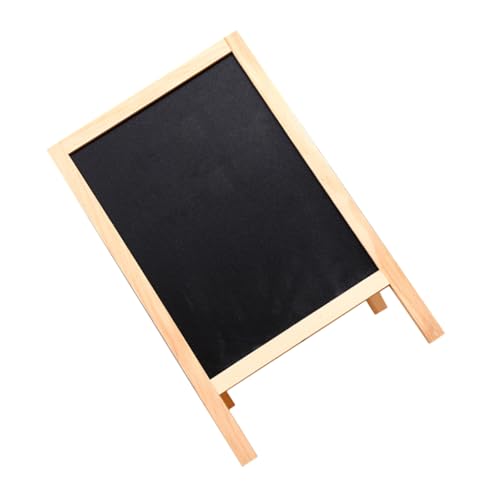 CAXUSD kleine Tafel holztafel Mini-Tafelschilder Kreidetafelständer Kreidetafel Schild Tafelschild für den Tisch Buchstabentafel aus Holz Zeichenbrett Anzeigetafel Holzmeldebafel Black von CAXUSD