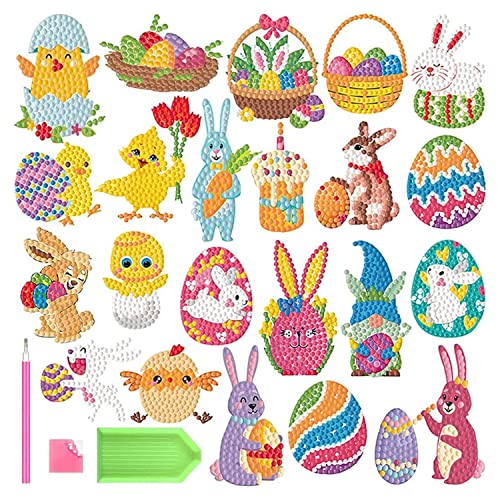 CAYUDEN Diamond Painting Aufkleber, 22pcs 5D Diamant Painting Bilder Kinder DIY Ostern Diamond Painting Kinder Mädchen Junge Diamant Malerei Aufkleber Kit für Mitgebsel Kindergeburtstag Gastgeschenk CAYUDEN Diamond Painting Aufkleber, 22pcs 5D Diamant Painting Bilder Kinder DIY Ostern Diamond Painting Kinder Mädchen Junge Diamant Malerei Aufkleber Kit für Mitgebsel Kindergeburtstag Gastgeschenk von CAYUDEN