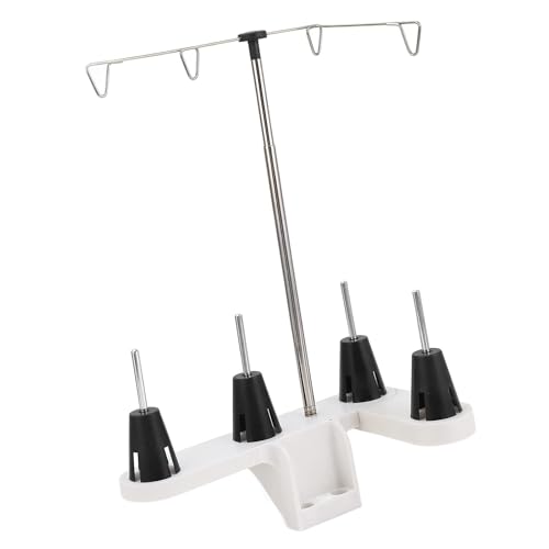 CAZSTYK Nähgarnständer Fadenspulenhalter Praktischer Stickhalter 4 Spulen Ständer Nähmaschinenzubehör Rollenspule Zum Sticken von CAZSTYK