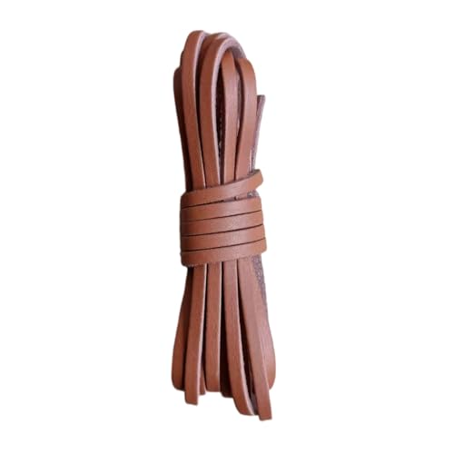 Flache Lederschnur, Lederschnur, Spitze für Schmuckherstellung, Halsketten, Armbänder, Schnürsenkel, Basteln, natürliche Kordel Flache Lederschnur, Lederschnur, Spitze für Schmuckherstellung, Halsketten, Armbänder, Schnürsenkel, Basteln, natürliche Kordel von CAZSTYK