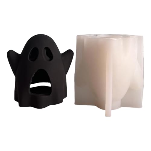 Halloween-Silikonform für Epoxidharz, Teelichthalter, Heimdekoration, Silikonform für Zement von CAZSTYK