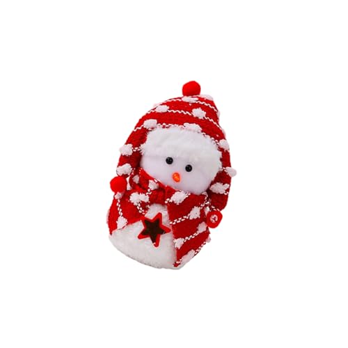 Weihnachts-Schneemann-Dekorationen, weiche Statue, Plüschpuppe, Tischdekoration, für Garten, Outdoor, Party, Hochzeit, Plüsch-Tischdekoration, Weihnachtsdekoration, Partyzubehör von CAZSTYK