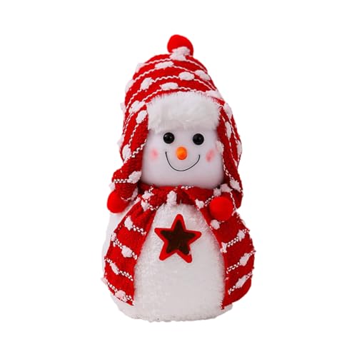 Weihnachts-Schneemann-Dekorationen, weiche Statue, Plüschpuppe, Tischdekoration, für Garten, Outdoor, Party, Hochzeit, Plüsch-Tischdekoration, Weihnachtsdekoration, Partyzubehör von CAZSTYK