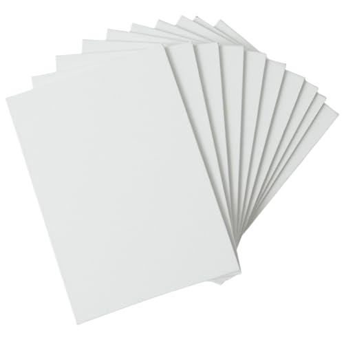 CB Home & Style 10er Pack Malpappe Malkarton Leinwandkarton vorgrundiert Baumwolle weiß (Weiß - 30x40cm) von CB Home & Style
