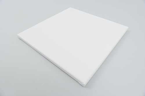 Premium Leinwand auf Keilrahmen 380g/m² Qualität (Weiß - 30x30cm) von CB Home & Style