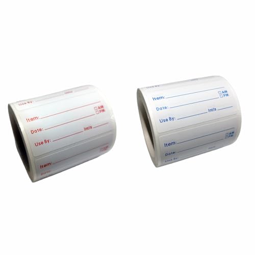 2 Stück Lebensmittelaufbewahrungsetikettenrollen, Datums- und Artikelverfolgungsaufkleber, 7 x 5 cm, Weiß 2 Stück Lebensmittelaufbewahrungsetikettenrollen, Datums- und Artikelverfolgungsaufkleber, 7 x 5 cm, Weiß von CBMZHF