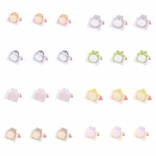 24 Stück niedliche Tieraufkleber, Büro und Schule Haftnotizen Nachrichten Memo Aufkleber 24 Stück niedliche Tieraufkleber, Büro und Schule Haftnotizen Nachrichten Memo Aufkleber von CBMZHF