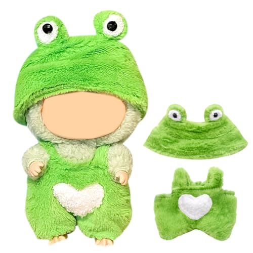 Kuscheltier Kleidung Outfit, Niedliche Mini Plüsch Puppen Kleidung Outfit nur Bekleidungs zubehör für 17cm Puppen Pullover Hoodie Kleidung DIY Kinder Geschenke - C von CBOSNF
