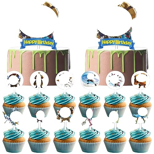 Tortendeko CBOSNF 14PCS Deko Geburtstag Cake Toppers, 3D-Kuchendekoration Themenparty Kuchen Dekoration,Tortendeko Geburtstag Mädchen Kuchen Topper von CBOSNF