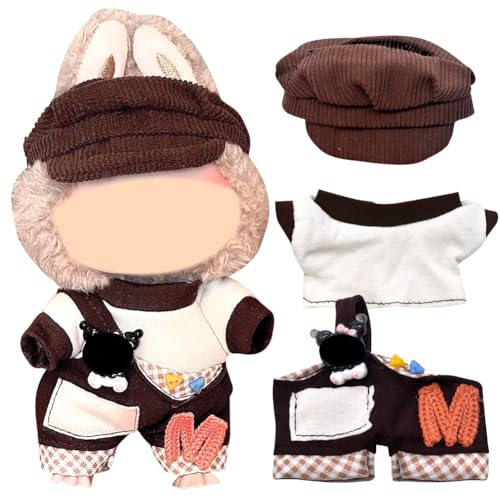 Kuscheltier Kleidung Outfit, Niedliche Mini Plüsch Puppen Kleidung Outfit nur Bekleidungs zubehör für 17cm Puppen Pullover Hoodie Kleidung DIY Kinder Geschenke - E von CBOSNF