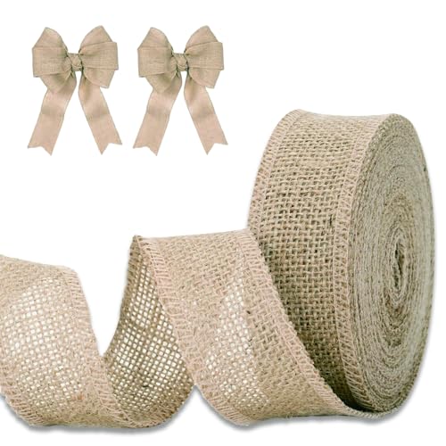 Juteband, Sackleinen Band, Vintage Geschenkband, 4cm x 10m Juteband Stoff Hessische Bänder, Weich Sackleinen Band, Für Handwerk, Hochzeitdeko, Weihnachten, Herbstkranz Juteband, Sackleinen Band, Vintage Geschenkband, 4cm x 10m Juteband Stoff Hessische Bänder, Weich Sackleinen Band, Für Handwerk, Hochzeitdeko, Weihnachten, Herbstkranz von CBRAEXY