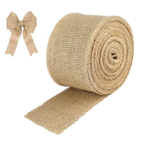 Juteband, Vintage Geschenkband, 6cm x 10m Weich Sackleinen Band, Vintage Dekoband Jute, Juteband Stoff Hessische Bänder, Für Hochzeitdeko, Geschenkverpackung, Basteln Juteband, Vintage Geschenkband, 6cm x 10m Weich Sackleinen Band, Vintage Dekoband Jute, Juteband Stoff Hessische Bänder, Für Hochzeitdeko, Geschenkverpackung, Basteln von CBRAEXY