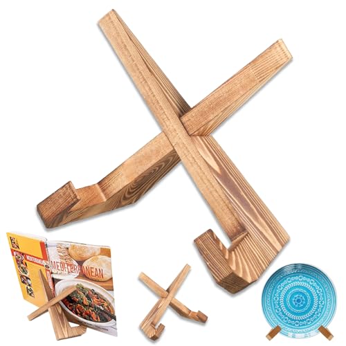 Kochbuchhalter, Holzfarbe Buchständer Holz, Retro Stil Rezepthalter für Küche, Buch Halterung, Rezept Display Rack, Kochbuchständer aus Holz, Zum Ausstellen von Büchern, Bilderrahmen, Getreide Kochbuchhalter, Holzfarbe Buchständer Holz, Retro Stil Rezepthalter für Küche, Buch Halterung, Rezept Display Rack, Kochbuchständer aus Holz, Zum Ausstellen von Büchern, Bilderrahmen, Getreide von CBRAEXY