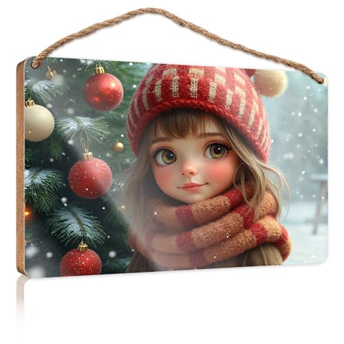 Frühlings-Veranda-Schild mit Aufschrift "A Child in Festive Winter Clothing Stands by A Christmas Tree" geschmücktes Holzschild für den Außenbereich und Dekoration, Spielzimmer-Dekoration (15 x 28 cm) Frühlings-Veranda-Schild mit Aufschrift "A Child in Festive Winter Clothing Stands by A Christmas Tree" geschmücktes Holzschild für den Außenbereich und Dekoration, Spielzimmer-Dekoration (15 x 28 cm) von CBRT