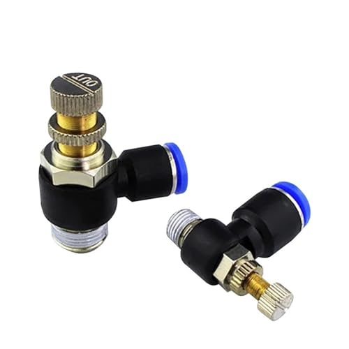 CBYSYXIZ 30 Stücke SL10-01/SL10-02/SL12-03 Schnellkupplung Druckregler Drosselventil Kompressor Zubehör Luft Pneumatische Fitting(Sl12-02 30pcs) von CBYSYXIZ