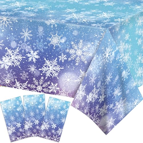3 Stück Schneeflocken Tischdecke,Rechteckiger Schnee Plastik Tischabdecke für Frozen Geburtstagsdeko Mädchen Geburtstagsparty Frozen Geschenke Weihnachten Party Dekor 3 Stück Schneeflocken Tischdecke,Rechteckiger Schnee Plastik Tischabdecke für Frozen Geburtstagsdeko Mädchen Geburtstagsparty Frozen Geschenke Weihnachten Party Dekor von CC HOME
