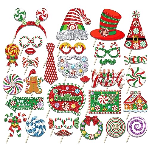 30 Stück Foto Requisiten Sparkling Candy Weihnachten,Fotobox Accessoires,Party Foto Booth Requisiten Dekoration für Weihnachten,Geburtstag,Hochzeit,Karneval,Party Dekoration Zubehör,Party Deko 30 Stück Foto Requisiten Sparkling Candy Weihnachten,Fotobox Accessoires,Party Foto Booth Requisiten Dekoration für Weihnachten,Geburtstag,Hochzeit,Karneval,Party Dekoration Zubehör,Party Deko von CC HOME