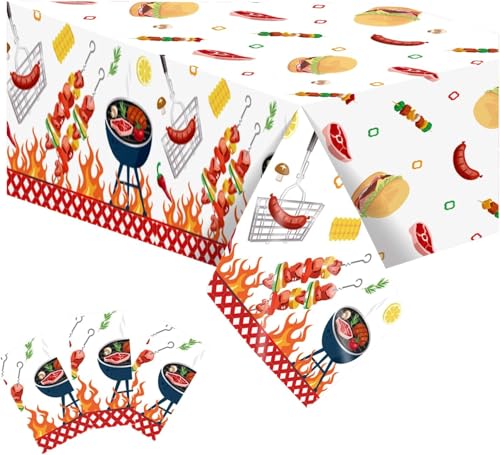 Grill Tischdecke Tischdecke Outdoor 3 Stück Barbecue Tablecloth,Grill Party Dekorationen,220x130cm BBQ Grill Tischdecke BBQ Grill Tablecloth Grill Tischdecke Tischdecke Outdoor 3 Stück Barbecue Tablecloth,Grill Party Dekorationen,220x130cm BBQ Grill Tischdecke BBQ Grill Tablecloth von CC HOME