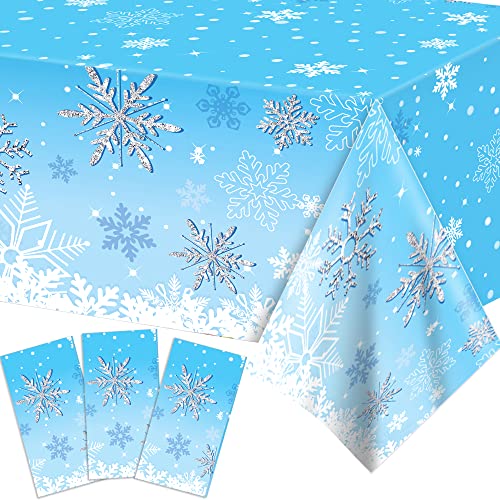 Schneeflocken Tischdecke 3 Stück,220x130cm Rechteckiger Schnee Plastik Tischabdecke für Frozen Geburtstagsdeko Mädchen Geburtstagsparty Frozen Geschenke Party Dekor Schneeflocken Tischdecke 3 Stück,220x130cm Rechteckiger Schnee Plastik Tischabdecke für Frozen Geburtstagsdeko Mädchen Geburtstagsparty Frozen Geschenke Party Dekor von CC HOME