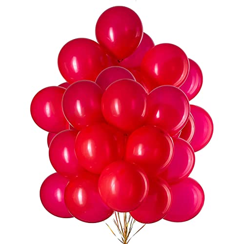 100 Stück 12 Zoll Luftballons Rot,Latex Ballons für Party Dekoration von CC Wonderland Zone