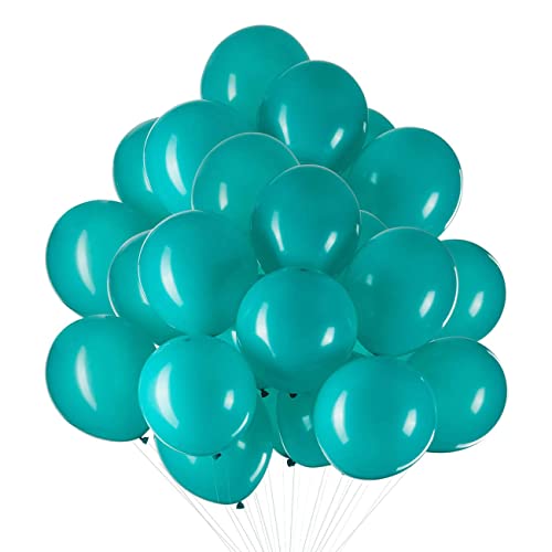 100 Stück 12 Zoll Luftballons Türkis,Latex Ballons Tiffany Blau für Party Dekoration von CC Wonderland Zone