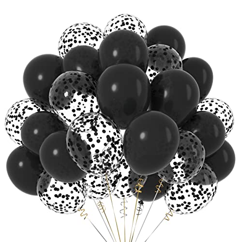 12 Zoll LuftBallons Schwarzer,Helium Latex Ballons mit Konfetti für Party Deko,50 Stück 12 Zoll LuftBallons Schwarzer,Helium Latex Ballons mit Konfetti für Party Deko,50 Stück von CC Wonderland Zone
