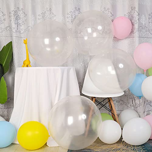 18 Zoll Große Luftballons Transparente,Gross Durchsichtige Latex Ballons für Partys Deko,15 Stück von CC Wonderland Zone