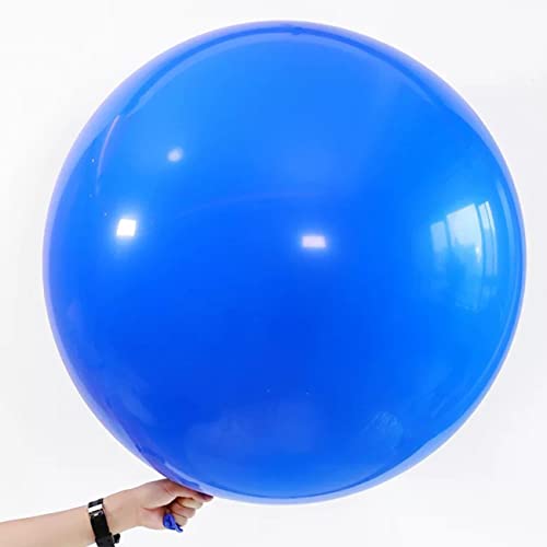 36 Zoll Riesen Luftballons Blau,Großer Latex Helium Ballons für Partys Deko,6 Stück von CC Wonderland Zone