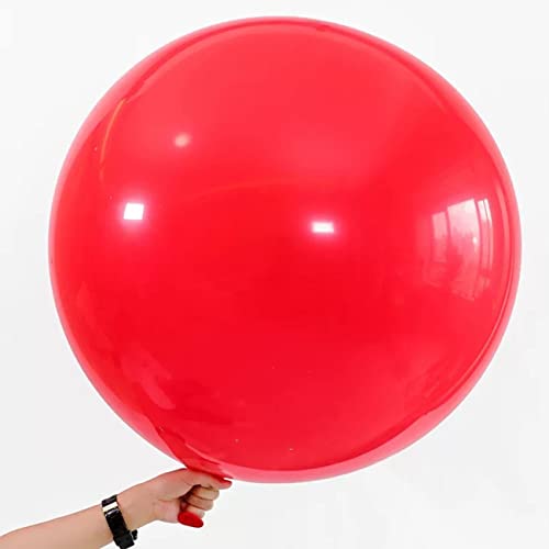 36 Zoll Riesen Luftballons Rot,Großer Latex Helium Ballons für Partys Deko,6 Stück von CC Wonderland Zone