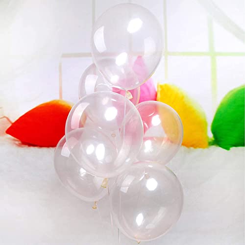 5 Zoll/100 Stück Luftballons Transparente,Kleine Latex Helium Ballons für Partys Deko von CC Wonderland Zone