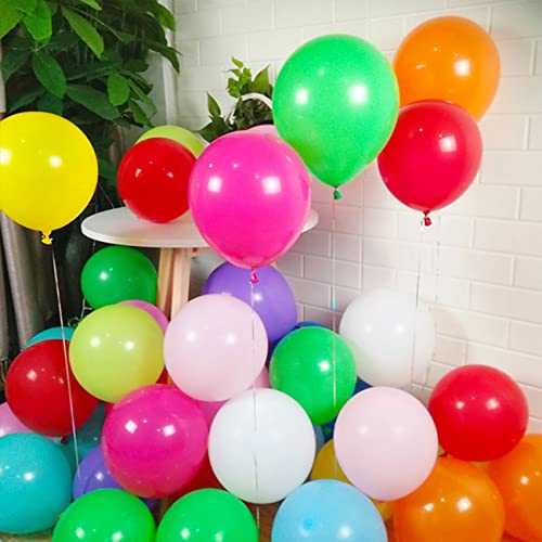 5 Zoll/100 Stück Luftballons Bunt,Regenbogen Kleine Latex Helium Ballons für Partys Deko von CC Wonderland Zone