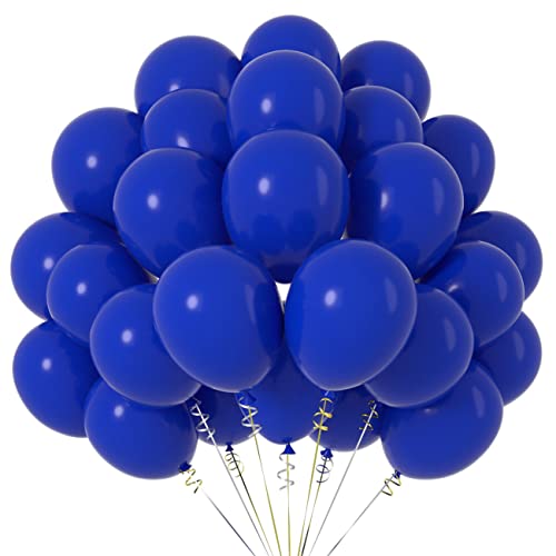 CC Wonderland Zone Luftballons Blau 12 Zoll/30 cm,Dunkelblau Latex Ballons für Partys und Feiern,50 Stück von CC Wonderland Zone