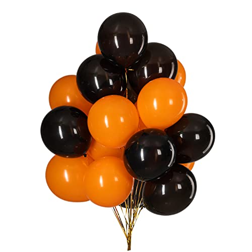 12 Zoll LuftBallons Orange und Schwarzer,Helium Latex Ballons für Partys Deko-50 Stück 12 Zoll LuftBallons Orange und Schwarzer,Helium Latex Ballons für Partys Deko-50 Stück von CC wonderland zone