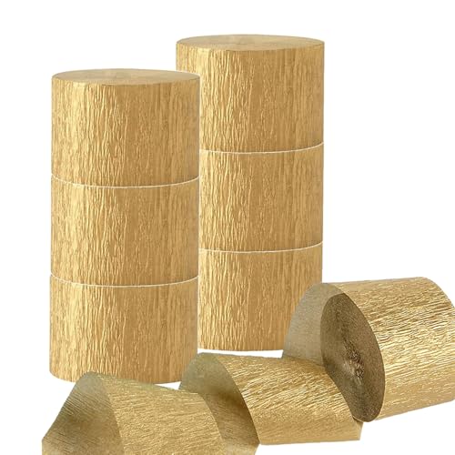 CC wonderland zone 12 Rolls Gold Kreppbänder,Krepppapier Luftschlangen Feier Dekoration,jeweils 4.5CMx25M CC wonderland zone 12 Rolls Gold Kreppbänder,Krepppapier Luftschlangen Feier Dekoration,jeweils 4.5CMx25M von CC wonderland zone