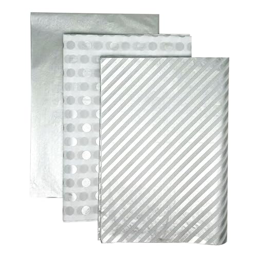 CC wonderland zone 18 Blatt Seidenpapier Silber - 50cm x 70cm,Decoupage Seidenpapier,Geschenkpapier Verpackungsmaterial CC wonderland zone 18 Blatt Seidenpapier Silber - 50cm x 70cm,Decoupage Seidenpapier,Geschenkpapier Verpackungsmaterial von CC wonderland zone