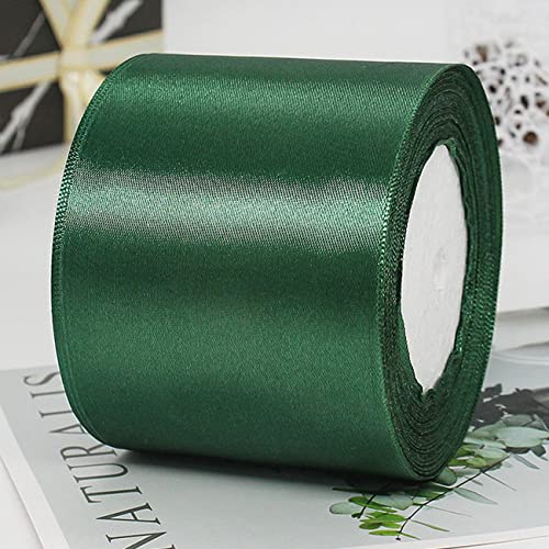 Satinband Dunkelgrün 25m lang x 100mm breit Dekoration Geschenkband,Schleifenband Dekoband Stoffband für Hochzeit Satinband Dunkelgrün 25m lang x 100mm breit Dekoration Geschenkband,Schleifenband Dekoband Stoffband für Hochzeit von CC wonderland zone
