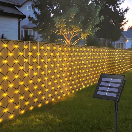CCILAND Lichternetz Außen Solar, 3x2M 200 LED Lichterkette Netz mit 8 Modi, Solar Lichternetz Aussen Wasserdicht für Büsche Garten Pavillon Zäune Balkon Weihnachten-Warmweiß CCILAND Lichternetz Außen Solar, 3x2M 200 LED Lichterkette Netz mit 8 Modi, Solar Lichternetz Aussen Wasserdicht für Büsche Garten Pavillon Zäune Balkon Weihnachten-Warmweiß von CCILAND