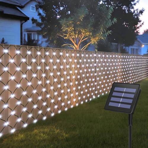 CCILAND Lichternetz Außen Solar, 3x2M 200 LED Lichterkette Netz mit 8 Modi, Solar Lichternetz Aussen Wasserdicht für Büsche Garten Pavillon Zäune Balkon Weihnachten-Weiß CCILAND Lichternetz Außen Solar, 3x2M 200 LED Lichterkette Netz mit 8 Modi, Solar Lichternetz Aussen Wasserdicht für Büsche Garten Pavillon Zäune Balkon Weihnachten-Weiß von CCILAND