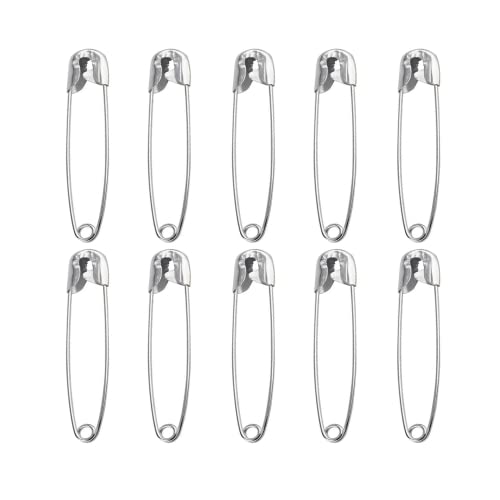 10 Stück Sicherheitsnadeln, 38MM Sicherheit Pin, Safety Pins für Kunsthandwerk Nähen Schmuckherstellung Heimarbeitsplatz 10 Stück Sicherheitsnadeln, 38MM Sicherheit Pin, Safety Pins für Kunsthandwerk Nähen Schmuckherstellung Heimarbeitsplatz von CCLKHY