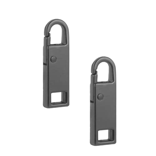 2 Stück Reißverschluss Schieber, Reißverschluss Lasche Ziehen Ersatz, Abnehmbare Zipper Pull Tabs, für Bekleidungsjacken, Koffer, Stoff, Rucksack, Gepäck, Bastelarbeiten(Schwarz, 37x10x4 mm) 2 Stück Reißverschluss Schieber, Reißverschluss Lasche Ziehen Ersatz, Abnehmbare Zipper Pull Tabs, für Bekleidungsjacken, Koffer, Stoff, Rucksack, Gepäck, Bastelarbeiten(Schwarz, 37x10x4 mm) von CCLKHY