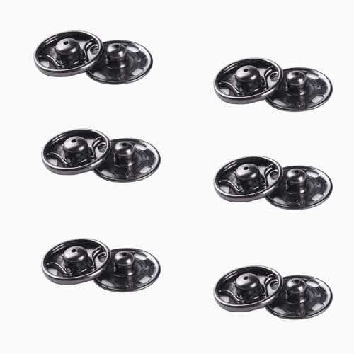 6 Sätze Annähen Druckknöpfe aus Metall, 15mm Snaps, Druckknopf Nähen, für Kleidern, Blusen, Handwerk, DIY, Handtasche 6 Sätze Annähen Druckknöpfe aus Metall, 15mm Snaps, Druckknopf Nähen, für Kleidern, Blusen, Handwerk, DIY, Handtasche von CCLKHY