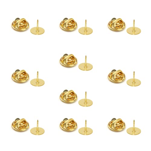 Schmetterling Pin Clutch, 10 Stück Verschlüsse Butterfly Clips Pin, Schmetterling Kupplung, für DIY, Krawatten, Jacken, Hüte, Taschen Schmetterling Pin Clutch, 10 Stück Verschlüsse Butterfly Clips Pin, Schmetterling Kupplung, für DIY, Krawatten, Jacken, Hüte, Taschen von CCLKHY