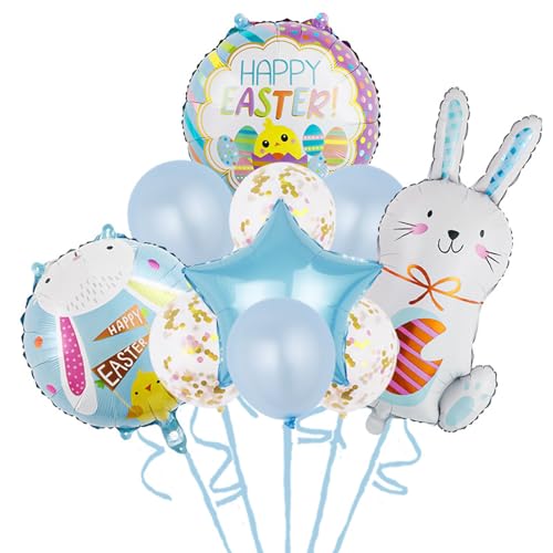 Ostern Luftballons Deko Set 10 Stück Osterhasen Bunny Folienballon Osterhasen Luftballon Dekoration Helium Ballons für Ostern Hasen Thema Geburtstag Party Deko Ostern Luftballons Deko Set 10 Stück Osterhasen Bunny Folienballon Osterhasen Luftballon Dekoration Helium Ballons für Ostern Hasen Thema Geburtstag Party Deko von CCLWY
