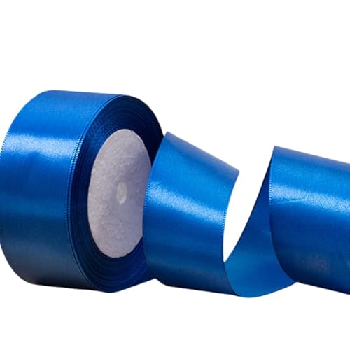 22 Meter Satinband 40mm Schleifenband Dekoband Stoffband Geschenkband Geschenkverpackung Party Geburtstag Band (Blau) von CCUUHJ