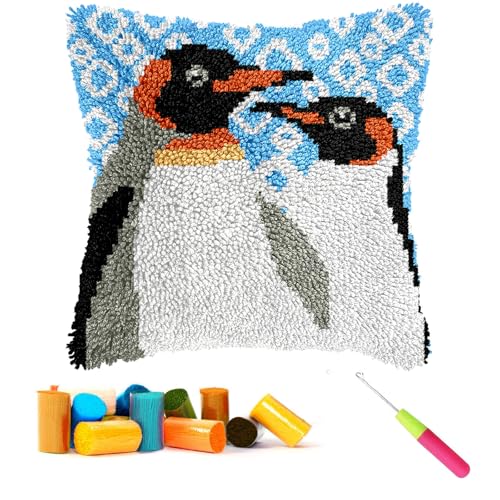 CCWORAN Knüpfhaken-Kits für Erwachsene, Anfänger, Kissen, Bastelsets, Kissenbezug, Häkeln, vorgedruckte Leinwand, Wolle, Garn, Hobbys, DIY, Sofa, Heimdekoration, Frauengeschenk, 4 CCWORAN Knüpfhaken-Kits für Erwachsene, Anfänger, Kissen, Bastelsets, Kissenbezug, Häkeln, vorgedruckte Leinwand, Wolle, Garn, Hobbys, DIY, Sofa, Heimdekoration, Frauengeschenk, 4 von CCWORAN