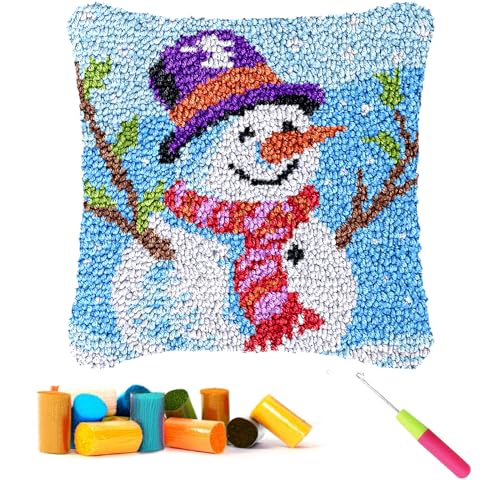 CCWORAN Knüpfhaken-Set, Weihnachts-Kissen, Kissenbezüge, Basteln für Erwachsene, Anfänger, Kinder, Häkeln, vorgedruckte Leinwand, Wolle, Garn, Hobbys, DIY, Sofa, Heimdekoration, Frauengeschenk, CCWORAN Knüpfhaken-Set, Weihnachts-Kissen, Kissenbezüge, Basteln für Erwachsene, Anfänger, Kinder, Häkeln, vorgedruckte Leinwand, Wolle, Garn, Hobbys, DIY, Sofa, Heimdekoration, Frauengeschenk, von CCWORAN