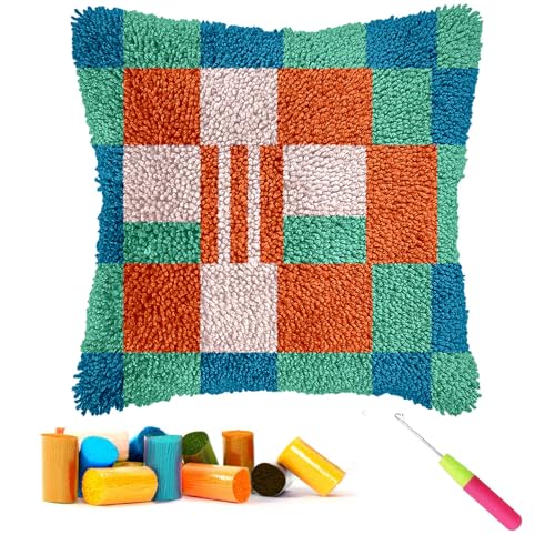 CCWORAN Knüpfhaken-Set für Erwachsene, Anfänger, Kissen, Bastelsets, Kissenbezug, Häkeln, vorgedruckt, Leinwand, Wolle, Garn, Hobbys, DIY, Sofa, Heimdekoration, Frauengeschenk, 17 CCWORAN Knüpfhaken-Set für Erwachsene, Anfänger, Kissen, Bastelsets, Kissenbezug, Häkeln, vorgedruckt, Leinwand, Wolle, Garn, Hobbys, DIY, Sofa, Heimdekoration, Frauengeschenk, 17 von CCWORAN