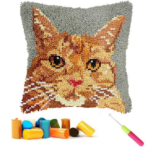 CCWORAN Knüpfhaken-Set für Erwachsene, Anfänger, Kissen-Bastelsets, Kissenbezug, Häkeln, vorgedruckte Leinwand, Wolle, Garn, Hobbys, DIY, Sofa, Heimdekoration, Frauen, Geschenk, 28 Stück CCWORAN Knüpfhaken-Set für Erwachsene, Anfänger, Kissen-Bastelsets, Kissenbezug, Häkeln, vorgedruckte Leinwand, Wolle, Garn, Hobbys, DIY, Sofa, Heimdekoration, Frauen, Geschenk, 28 Stück von CCWORAN