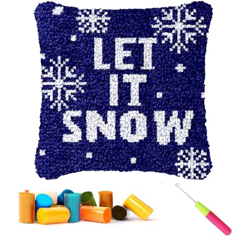CCWORAN Knüpfkissen-Set für Weihnachten, für Erwachsene, Anfänger, Kinder, Kissenbezug, Häkeln, Bastelsets, vorgedruckte Leinwand, Wolle, Garn, Hobbys, DIY, Sofa, Heimdekoration, Frauengeschenk, CCWORAN Knüpfkissen-Set für Weihnachten, für Erwachsene, Anfänger, Kinder, Kissenbezug, Häkeln, Bastelsets, vorgedruckte Leinwand, Wolle, Garn, Hobbys, DIY, Sofa, Heimdekoration, Frauengeschenk, von CCWORAN